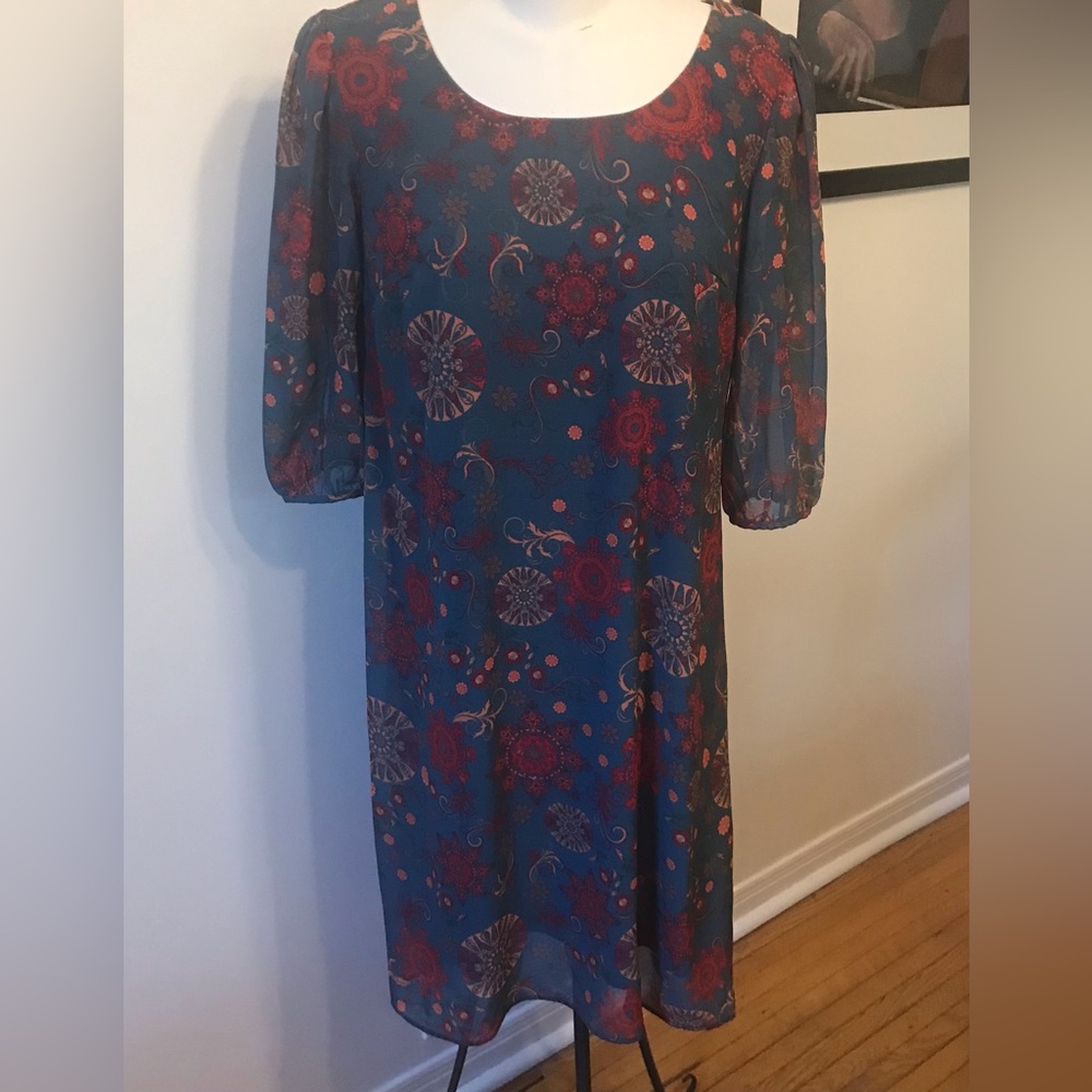 Wayward Fancies Floral Mid-Length Dress - Size Large